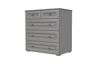 , ОЛИМП (ЛАК-АНТРАЦИТ) комод 5 ящиков