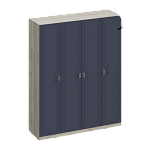 Лежер ШК-3105 Дуб серый-Холст сапфировый (Дуб серый)