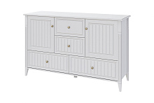 , МЭГГИ (ЛАК-БЕЛЫЙ) комод 4 ящика+2 двери