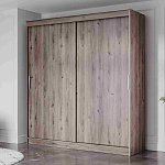 Шкаф-купе 2,0 м "ГРАНД 1" ЛДСП/ЛДСП (К) (Дуб Горный/ЛДСП)