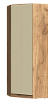 Челси Color Шкаф угловой (Слоновая кость/Дуб крафт)