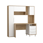 Комфорт Стол рабочий 12.95 N (Дуб сонома, Белый PE шагрень)