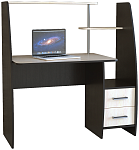 Компьютерный стол КЛ №6.2 левый (Венге / Дуб молочный)