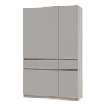 Шкаф 3-х створчатый "Багира" ШК-08 (Дуб смоки/Кашемир)