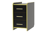 Тумба КЛ 9.3 (Черный / Желтый)