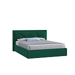Кровать Мартин 140х200(ф-ра мс) (Классик/Профи,Универс,ППМ, 1000H, Микровелюр зеленый)