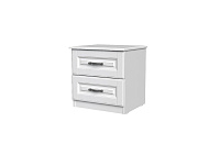 , КАНТРИ (ЛАК-БЕЛЫЙ) тумба прикроватная 2ящ.