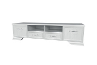 , ГРАЦИЯ тумба для теле-и радиоаппаратуры, 2дв.+2ящ.(ГОСТИНАЯ) цвет БЕЛЫЙ